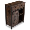 Mebel Elite Комод с ящиками Cole 70 см, дуб рустикальный/чёрный, ME.COLE/DRU/CZ/KOM - Home Club, изображение 4