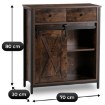Mebel Elite Комод с ящиками Cole 70 см, дуб рустикальный/чёрный, ME.COLE/DRU/CZ/KOM - Home Club, изображение 7