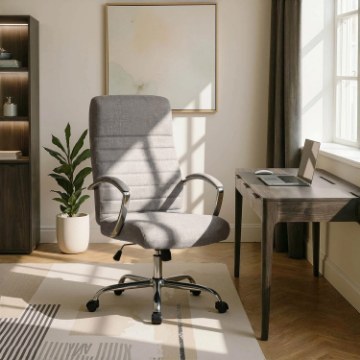 Mebel Elite Обертове крісло Renes, сіре, ME.RENES/P/T/FO - Home Club