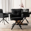 Mebel Elite Обертове крісло City, чорне, з вельветової тканини, ME.CITY/CZ/SZTR/K - Home Club, зображення 2