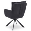 Mebel Elite Обертове крісло City, чорне, з вельветової тканини, ME.CITY/CZ/SZTR/K - Home Club, зображення 9