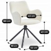 Mebel Elite Стул Flav кремового цвета, ME.FLAV/KR/CZ/TB/K - Home Club, изображение 7