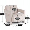 Mebel Elite Крісло Bender кремового кольору, ME.BENDER/KR/T/FW - Home Club, зображення 9