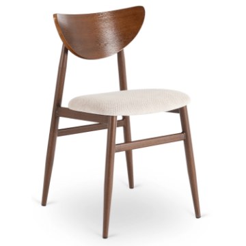 Mebel Elite Стілець Braga, горіх/бежевий, ME.BRAGA/KR/O/T/K - Home Club