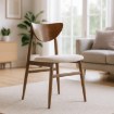 Mebel Elite Стілець Braga, горіх/бежевий, ME.BRAGA/KR/O/T/K - Home Club, зображення 2