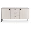 Mebel Elite Комод Soft 154 см, двухдверный с ящиками, с рифленой поверхностью, цвет «Кашмир», W.ISEO/IS03/KASZ/N.CZ/U.CZ/KOM2D3S - Home Club, изображение 5