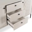 Mebel Elite Комод Soft 154 см, двухдверный с ящиками, с рифленой поверхностью, цвет «Кашмир», W.ISEO/IS03/KASZ/N.CZ/U.CZ/KOM2D3S - Home Club, изображение 6