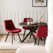 Mebel Elite Стул Rick бордового цвета из велюра, ME.RICK/BOR/V/K - Home Club, изображение 2
