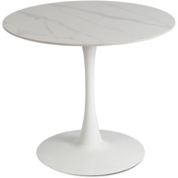 Mebel Elite Стіл Sander з керамічною поверхнею, 89 см, білий, ME.SANDER/B/S - Home Club