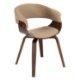 Mebel Elite Стул Gary 2, бежевый/орех, ME.GARY2/BZ/O/T/DG/K - Home Club