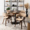 Mebel Elite Стул Gary 2, бежевый/орех, ME.GARY2/BZ/O/T/DG/K - Home Club, изображение 2