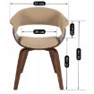 Mebel Elite Стул Gary 2, бежевый/орех, ME.GARY2/BZ/O/T/DG/K - Home Club, изображение 10