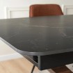 Mebel Elite Комплект: стол Alicante 160–200 см (черный/орех) и 4 стула Edrick (красный), ALICANTE/CZ/O/S160-200/EDRICK/RD/CZ/T/Z4/K - Home Club, изображение 5
