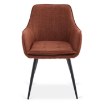 Mebel Elite Комплект: стол Alicante 160–200 см (черный/орех) и 4 стула Edrick (красный), ALICANTE/CZ/O/S160-200/EDRICK/RD/CZ/T/Z4/K - Home Club, изображение 14