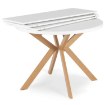 Mebel Elite Стол Lukas, раскладной, 100–250 см, белый/под дерево, ME.LUKAS/B/DREW/S - Home Club, изображение 8