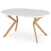 Mebel Elite Стол Lukas, раскладной, 100–250 см, белый/под дерево, ME.LUKAS/B/DREW/S - Home Club, изображение 9
