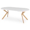 Mebel Elite Стол Lukas, раскладной, 100–250 см, белый/под дерево, ME.LUKAS/B/DREW/S - Home Club, изображение 10