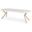 Mebel Elite Стол Lukas, раскладной, 100–250 см, белый/под дерево, ME.LUKAS/B/DREW/S - Home Club, изображение 11