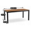 Mebel Elite Садовый стол Argos 160–210 см, дуб/чёрный, ME.ARGOS/160-210/D/CZ/OGR/S - Home Club, изображение 8