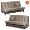 Mebel Elite Набор из 2 диван-кроватей Lima бежевого цвета, PPHUE.MARIO/PAROS3/Z2/WER - Home Club