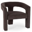 Mebel Elite Крісло для відпочинку Lille, велюрове, коричневе, ME.LILLE/BR/V/FW - Home Club