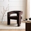 Mebel Elite Крісло для відпочинку Lille, велюрове, коричневе, ME.LILLE/BR/V/FW - Home Club, зображення 2