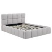 Mebel Elite Ліжко 140x200 Murcja з ящиком для речей, сіре, з букле, ME.MURCJA/140/P/TB/LOZZPOJ - Home Club