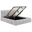 Mebel Elite Ліжко 140x200 Murcja з ящиком для речей, сіре, з букле, ME.MURCJA/140/P/TB/LOZZPOJ - Home Club, зображення 3