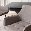 Mebel Elite Комплект: стол Alicante 160–200 см (черный/орех) и 4 стула Edrick (коричневые), ALICANTE/CZ/O/S160-200/EDRICK/BR/CZ/T/Z4/K - Home Club, изображение 5