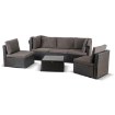 Mebel Elite Комплект садовой мебели Caliente, чёрный/коричневый, ME.CALIENTE/CZ/RT/OGR/ZES - Home Club, изображение 2