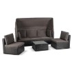 Mebel Elite Комплект садовой мебели Caliente, чёрный/коричневый, ME.CALIENTE/CZ/RT/OGR/ZES - Home Club, изображение 3
