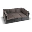 Mebel Elite Комплект садовой мебели Caliente, чёрный/коричневый, ME.CALIENTE/CZ/RT/OGR/ZES - Home Club, изображение 4