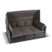 Mebel Elite Комплект садовой мебели Caliente, чёрный/коричневый, ME.CALIENTE/CZ/RT/OGR/ZES - Home Club, изображение 5