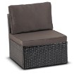 Mebel Elite Комплект садовой мебели Caliente, чёрный/коричневый, ME.CALIENTE/CZ/RT/OGR/ZES - Home Club, изображение 7