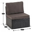 Mebel Elite Комплект садовой мебели Caliente, чёрный/коричневый, ME.CALIENTE/CZ/RT/OGR/ZES - Home Club, изображение 13