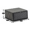 Mebel Elite Комплект садовой мебели Caliente, чёрный/коричневый, ME.CALIENTE/CZ/RT/OGR/ZES - Home Club, изображение 14
