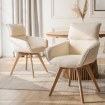Mebel Elite Вращающееся кресло Dias кремового цвета из букле, ME.DIAS/KR/TB/K - Home Club, изображение 2