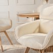 Mebel Elite Вращающееся кресло Dias кремового цвета из букле, ME.DIAS/KR/TB/K - Home Club, изображение 4