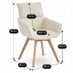 Mebel Elite Вращающееся кресло Dias кремового цвета из букле, ME.DIAS/KR/TB/K - Home Club, изображение 9