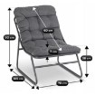 Mebel Elite Набор садовой мебели Nikea, серый, ME.NIKEA/CZ/T/ZES - Home Club, изображение 8