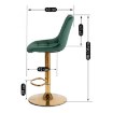Mebel Elite Барный стул Arcos, зеленый, велюровый, ME.ARCOS/Z/ZL/V/H - Home Club, изображение 12