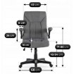 Mebel Elite Обертове крісло Zurich, сіре, ME.ZURICH/P/T/FO - Home Club, зображення 9