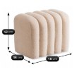 Mebel Elite Мягкий пуф Karbon, бежевый, ME.KARBON/KR/TB/PUF - Home Club, изображение 6