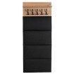 Mebel Elite Настінна вішалка Modena 60 см, дуб Artisan/графіт, W.MODENA/120/DA/PAN - Home Club, зображення 3