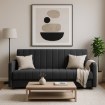 Mebel Elite Комплект із 2 розкладних диванів Porto, сірий, PPHUE.PIEER/PAROS6/Z2/WER - Home Club, зображення 2