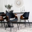 Mebel Elite Стул Dakota, черный/орех, велюр, ME.DAKOTA/CZ/O/V/K - Home Club, изображение 2