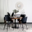 Mebel Elite Стул Dakota, черный/орех, велюр, ME.DAKOTA/CZ/O/V/K - Home Club, изображение 3