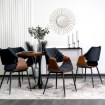 Mebel Elite Стул Dakota, черный/орех, велюр, ME.DAKOTA/CZ/O/V/K - Home Club, изображение 4