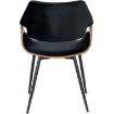 Mebel Elite Стул Dakota, черный/орех, велюр, ME.DAKOTA/CZ/O/V/K - Home Club, изображение 10