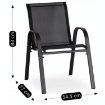 Mebel Elite Комплект садовой мебели Minnesota, черный, ME.MINNESOTA/CZ/T/OGR/ZES - Home Club, изображение 13